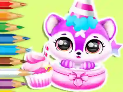 Coloring Book: Baby Fluff's Birthday เกมออนไลน์