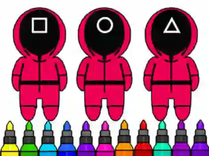 Coloring Book: Squid Game Mask เกมออนไลน์