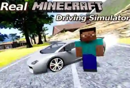 Real Minecraft Driving Simulator เกมออนไลน์