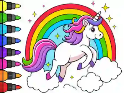 Coloring Book: Magical Unicorn เกมออนไลน์