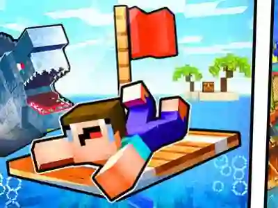 Noob Raft: Ocean Survival เกมออนไลน์