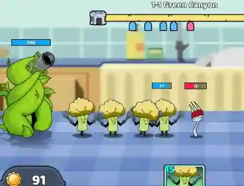 Food Castle Tower Defense เกมออนไลน์