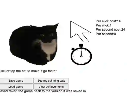 Spinning Cat Clicker เกมออนไลน์