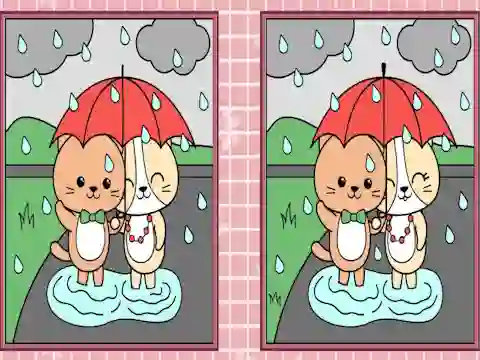 Spot the Differences Cute Kittens เกมออนไลน์