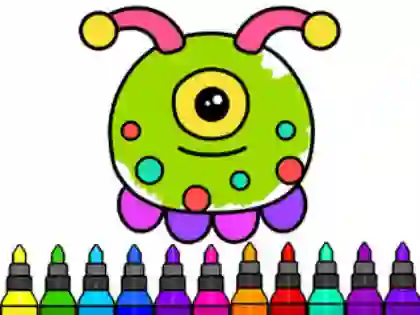 Coloring Book: Alien เกมออนไลน์