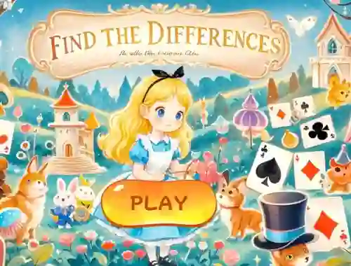 Find The Differences: Alice In Wonderland เกมออนไลน์