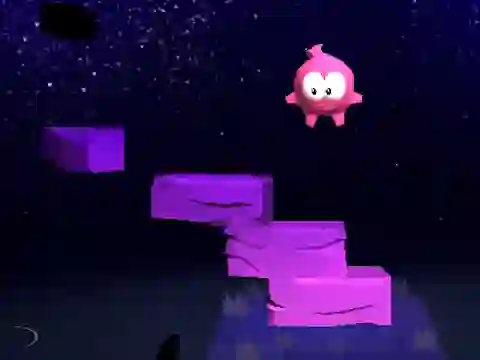 Om nom Jump เกมออนไลน์