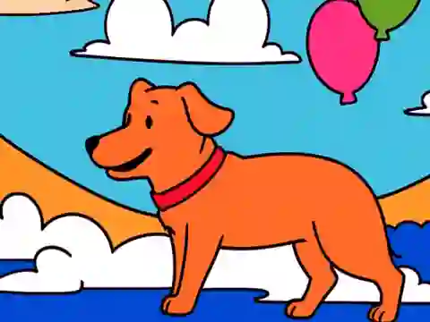 Color By Code: Yellow Dog เกมออนไลน์