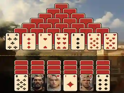 Pyramid Solitaire Ancient Rome เกมออนไลน์