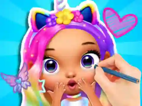 Coloring Book: Fashion Barbie Princess เกมออนไลน์
