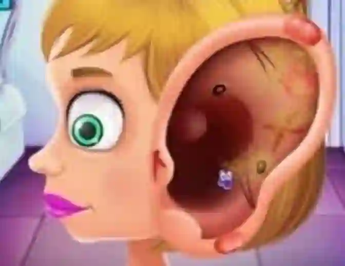 Children's Doctor Treating Ears เกมออนไลน์