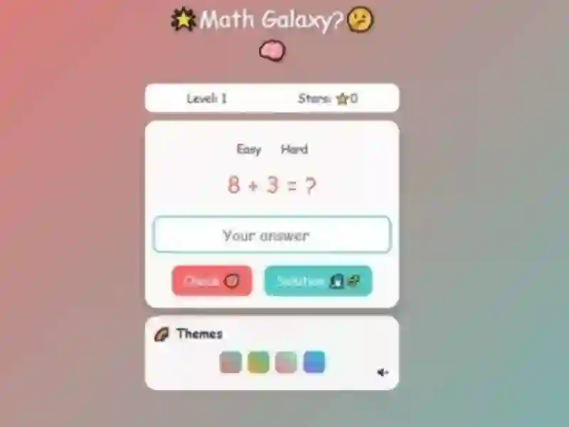Math Galaxy เกมออนไลน์