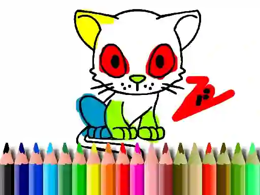 Back To School: Cat Coloring เกมออนไลน์