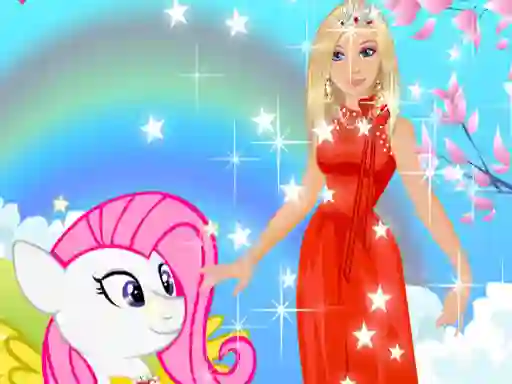 Barbie and Pony Dressup เกมออนไลน์