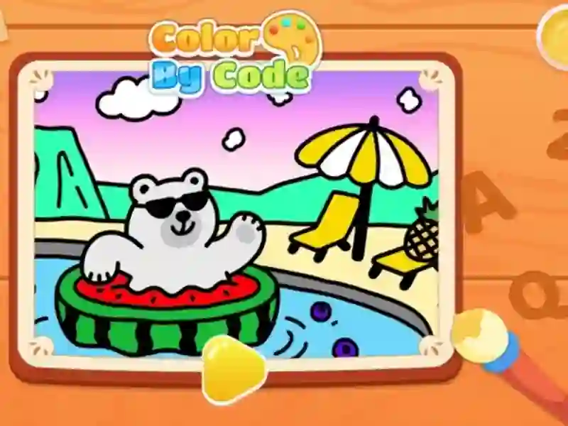 Color By Code: Polar Bear เกมออนไลน์