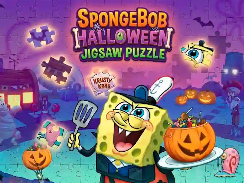 SpongeBob Halloween Jigsaw Puzzle เกมออนไลน์