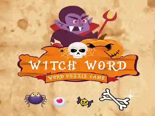 Witch Word Halloween Puzzel Game เกมออนไลน์