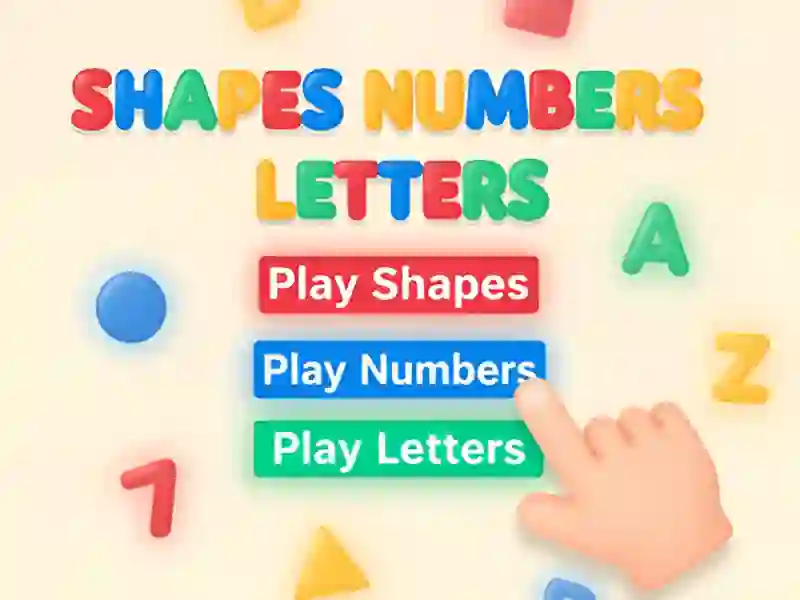 Shapes Numbers Letters เกมออนไลน์
