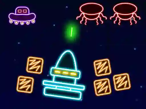 Neon Invaders เกมออนไลน์