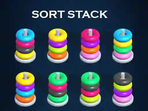 Sort Stack color Hoop Game เกมออนไลน์