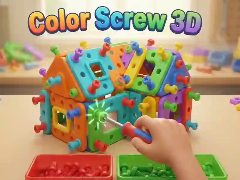 Color Screw 3D เกมออนไลน์