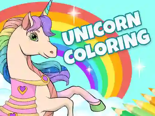 Unicorn Dress Up Coloring Book เกมออนไลน์