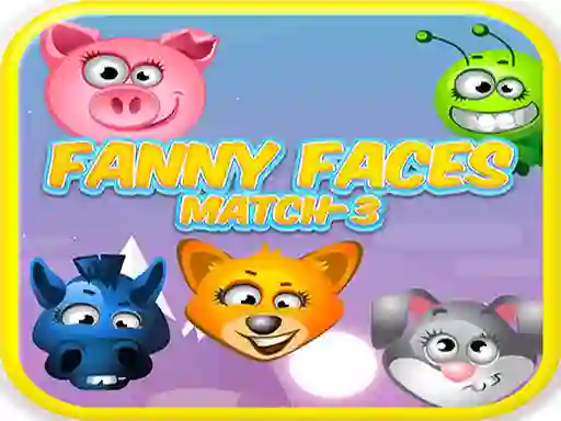 Funny Faces Match-3 เกมออนไลน์