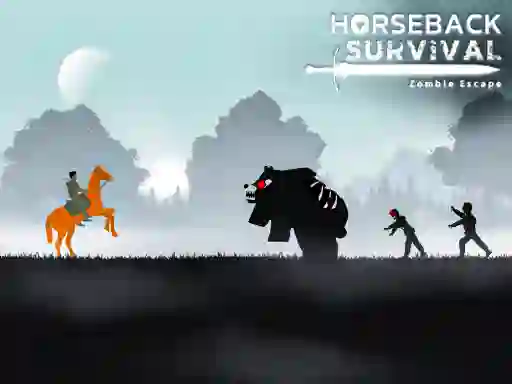 Horseback Survival Zombies Escape เกมออนไลน์