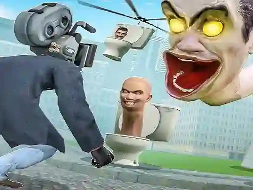 Skibidi Toilet TopDown Survival เกมออนไลน์