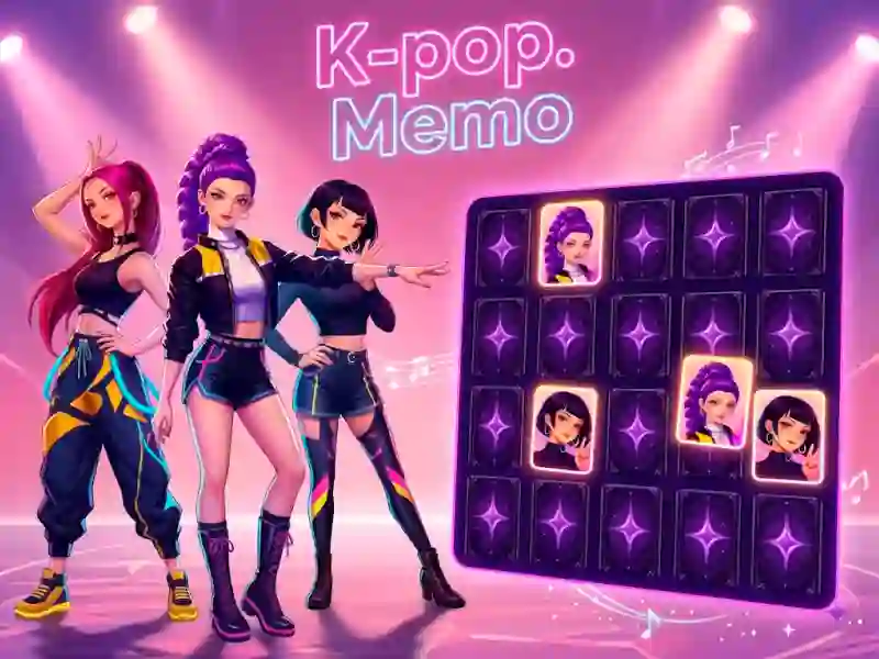 K-pop. Memo เกมออนไลน์