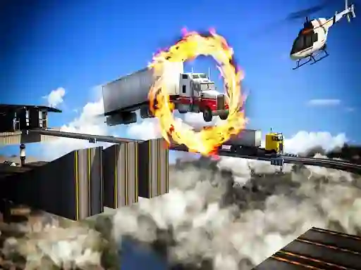 Impossible Truck Driving Stunt Track Parking เกมออนไลน์