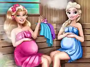 Cute Mommies Pregnant Sauna เกมออนไลน์