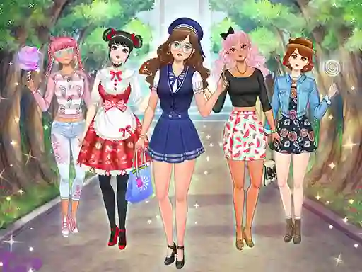 High School Anime Dress Up เกมออนไลน์