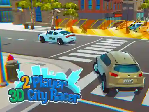2 Player 3D City Racer เกมออนไลน์