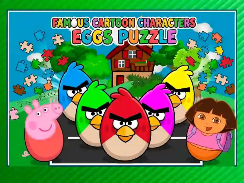 Famous Cartoon Characters Eggs เกมออนไลน์