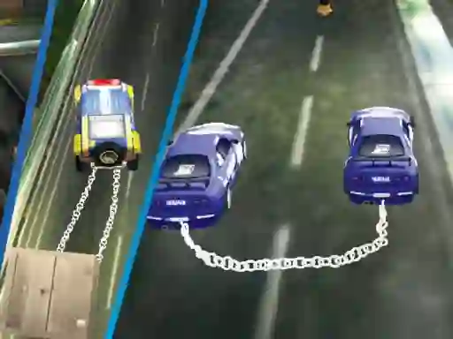 Chained Impossible Driving Police Cars เกมออนไลน์