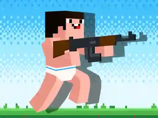 Noob Rush vs Pro Monsters เกมออนไลน์