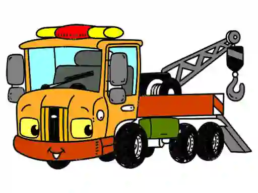 Tow Trucks Coloring เกมออนไลน์