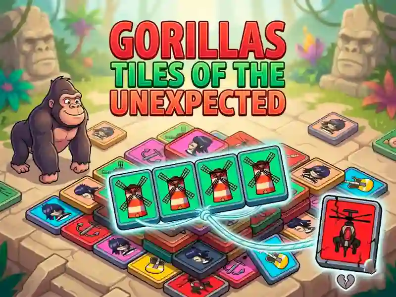 Gorillas Tiles Of The Unexpected เกมออนไลน์