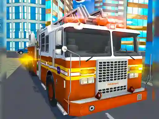 Fire City Truck Rescue Driving Simulator เกมออนไลน์