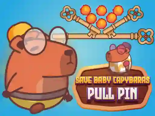 Save Baby Capybaras Pull Pin เกมออนไลน์