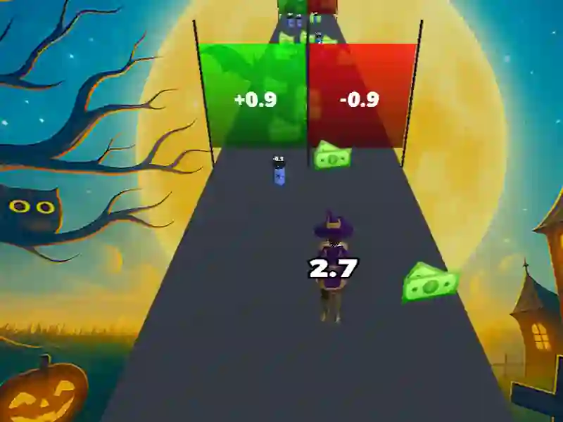 Crazy Runner Witch Halloween เกมออนไลน์