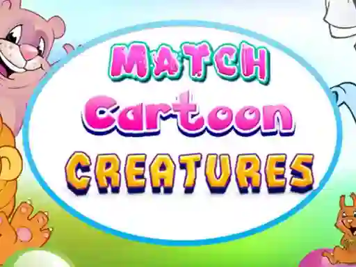 Match Cartoon Creatures เกมออนไลน์