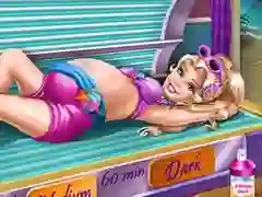 Pregnant Princess Tanning Solarium เกมออนไลน์