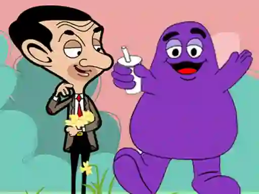 When Mr Bean meet Grimace เกมออนไลน์