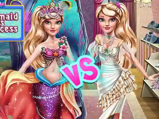 Ellie Mermaid vs Princess เกมออนไลน์