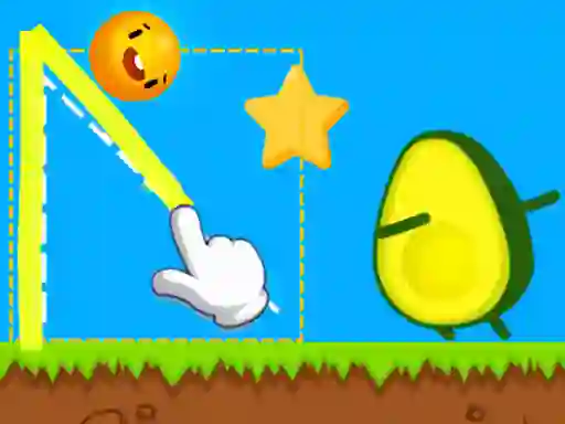 Where's My Avocado Draw Lines เกมออนไลน์