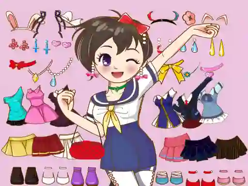 Anime Dress Up Mania เกมออนไลน์