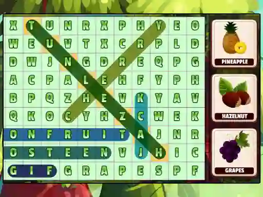 Word Search Fruits เกมออนไลน์