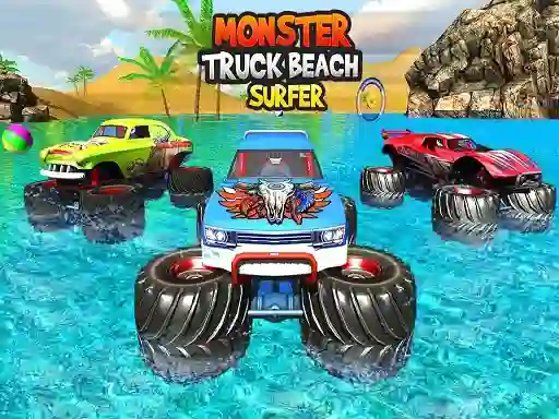 Monster Truck Beach Surfing เกมออนไลน์